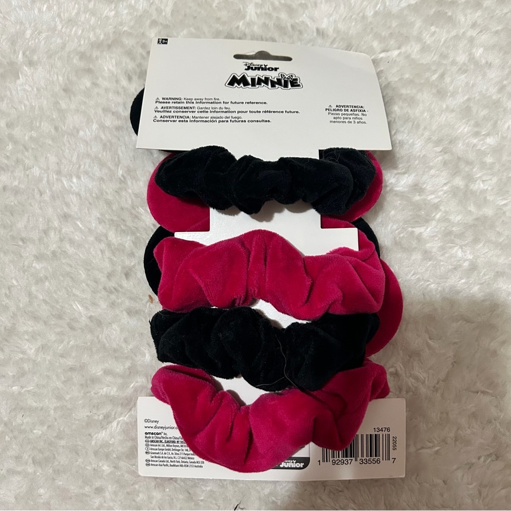 Disney junior Minnie Mouse Pink and Black Hair Accessories - Picture 2 of 4
